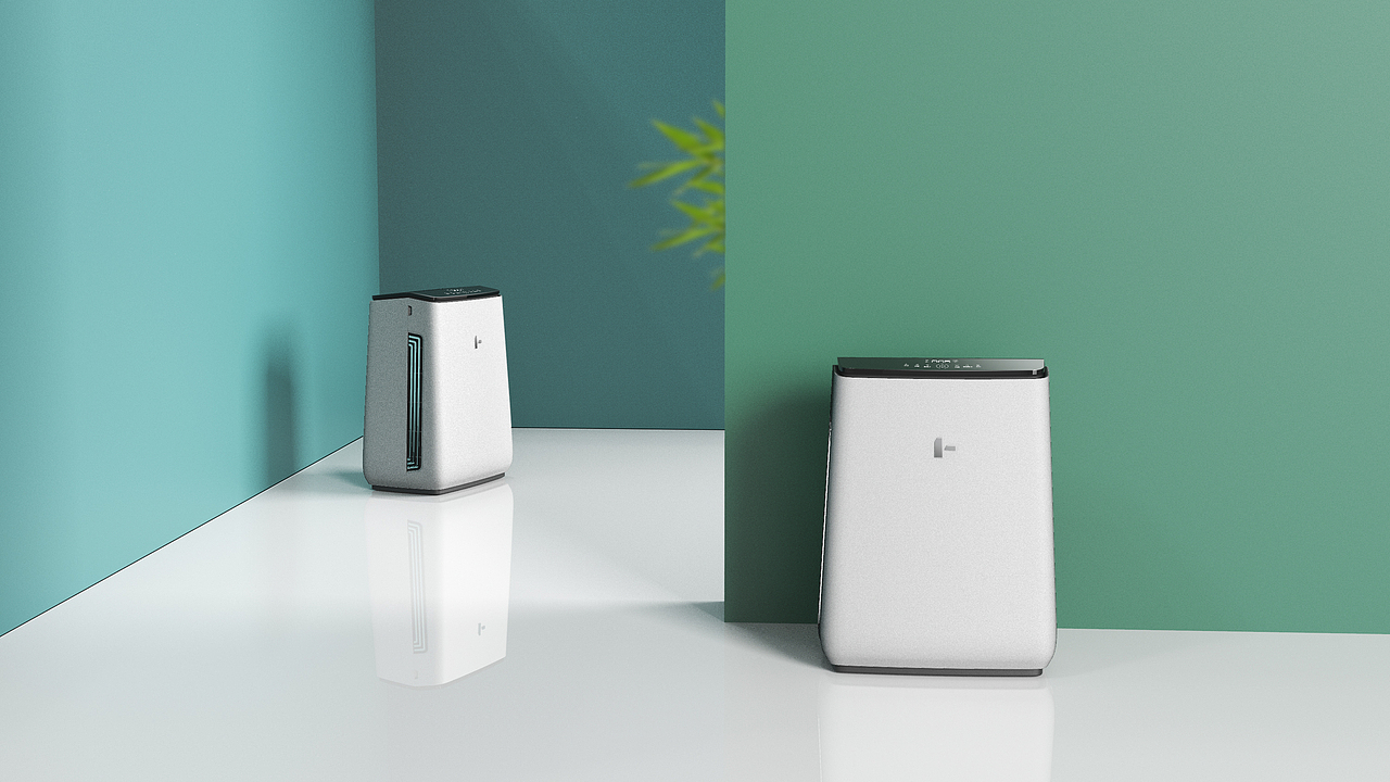 『 徽檐 』空气净化器外观设计分享（图ZMzE1NTM2MDA4） - 生活用品 - 站酷设计师异简工业设计原创素材 - 站酷ZCOOL