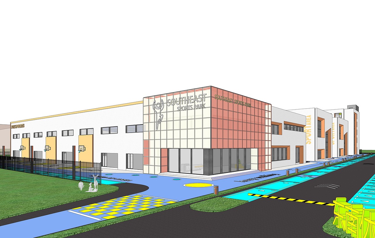 东南体育公园SU模型下载（图ZMzEzMDAyODc2） - 建筑设计 - 站酷设计师素模网原创素材 - 站酷ZCOOL