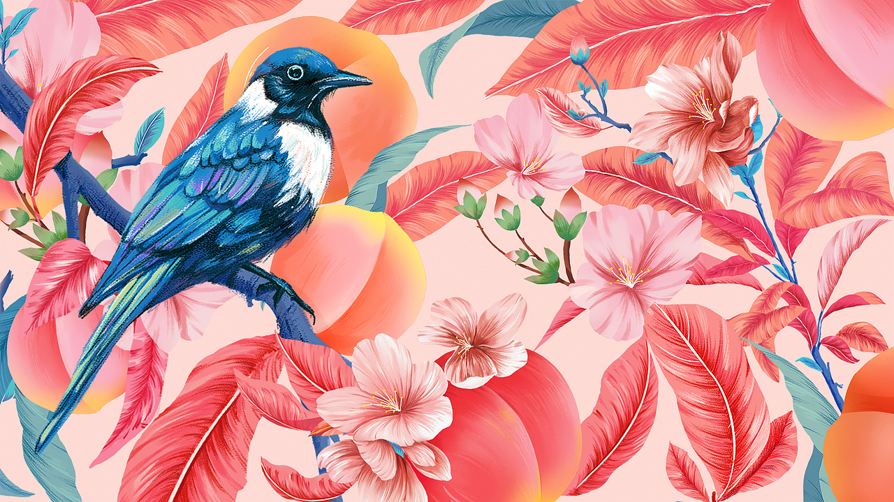 《桃里欢喜》（图ZMzQ3ODU3NzI0） - 海报 - 站酷设计师一只便当盒原创素材 - 站酷ZCOOL