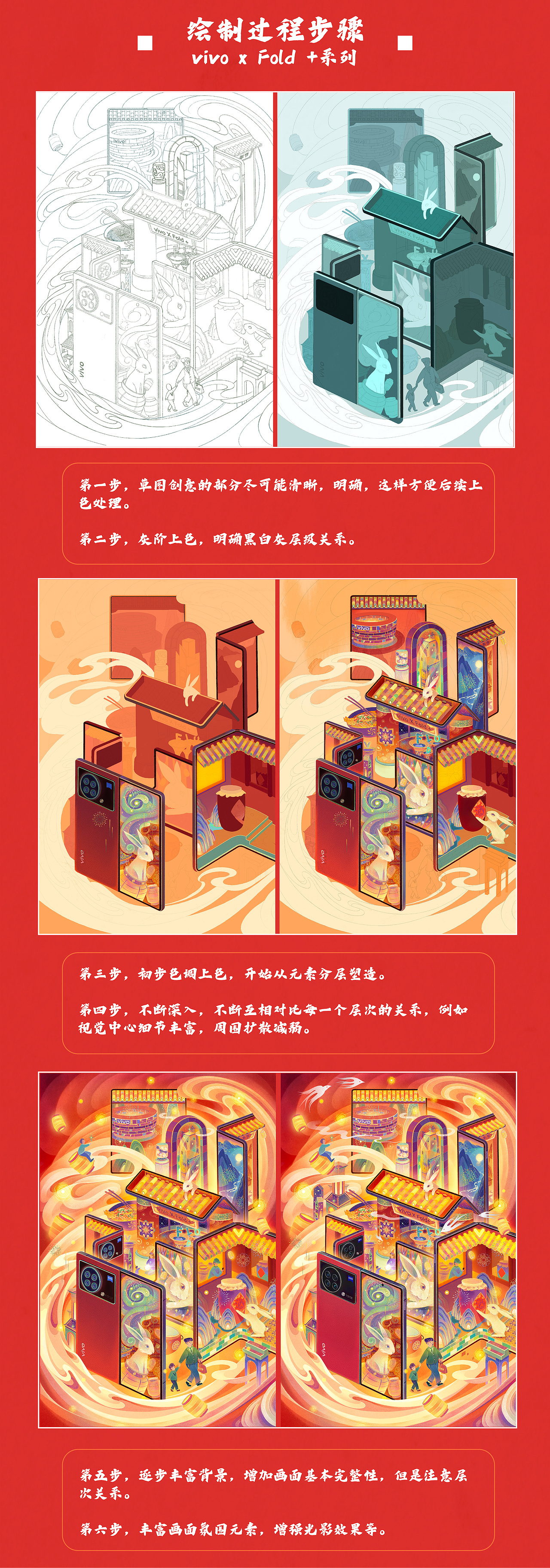 vivo新春兔年插画海报 x CAA陈思佚