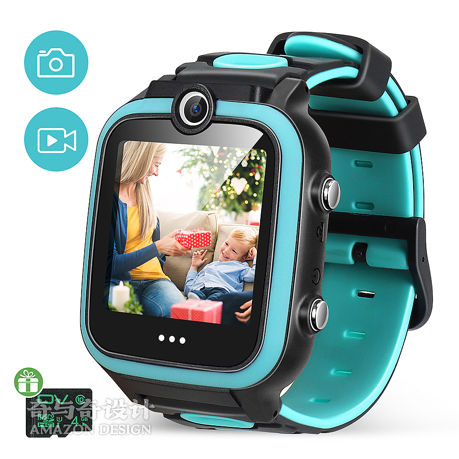 跨境电商 亚马逊产品主图设计案例-儿童手表拍照设计
