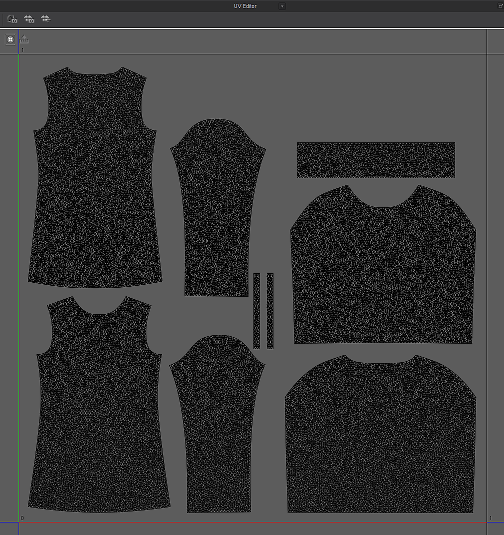 虚拟服装-高领无袖毛衣(by MD)