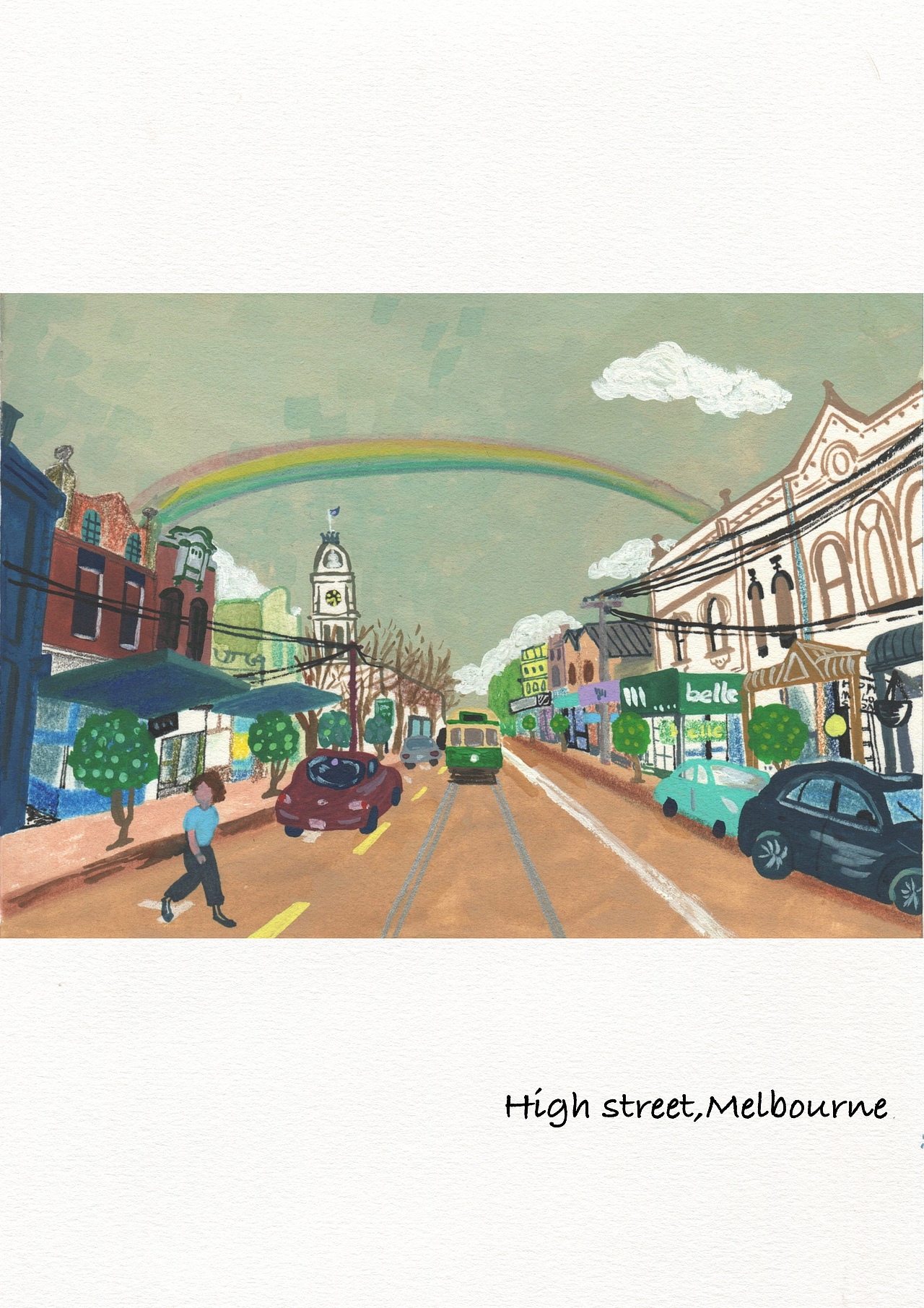 城市速写 | 墨尔本（图ZMzUxMzM2ODEy） - 儿童插画 - 站酷设计师许未未原创素材 - 站酷ZCOOL