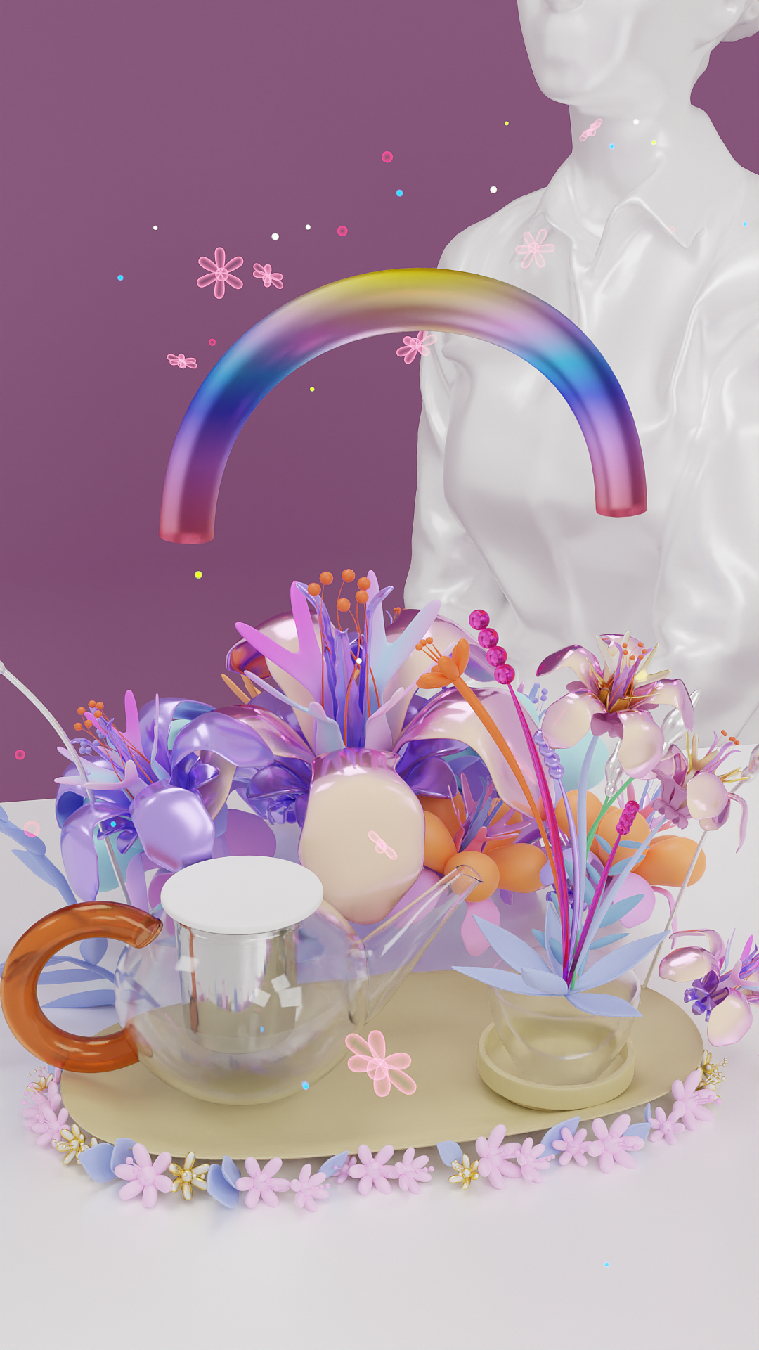 洲际酒店下午茶AR动画设计-虹色鸢尾花🌈(图ZMzU2NDU1MjQ4) - 人物/生物 - 站酷设计师谢一白YANA原创素材 - 站酷ZCOOL
