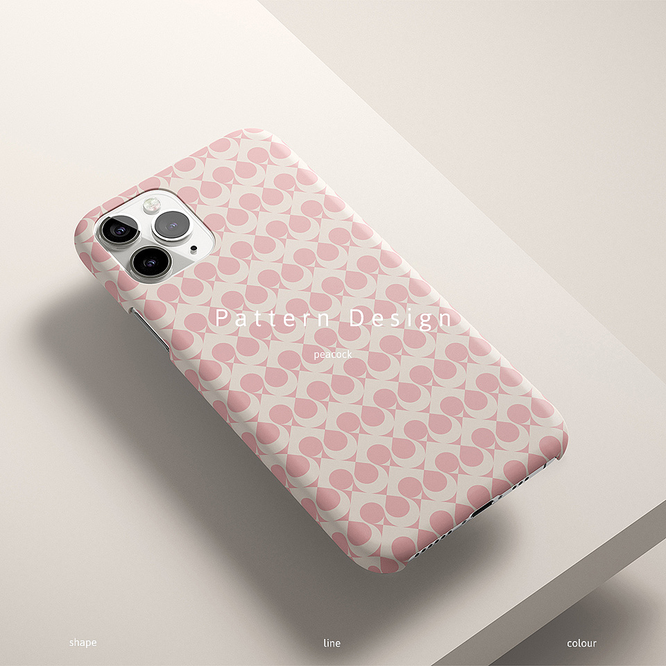 图案设计|粉红的孔雀