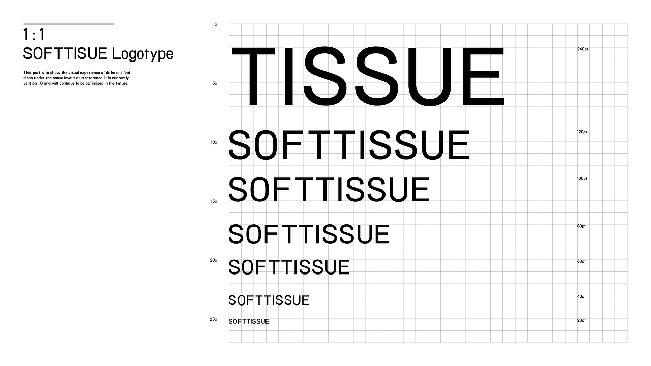 softtissue 英文字体设计