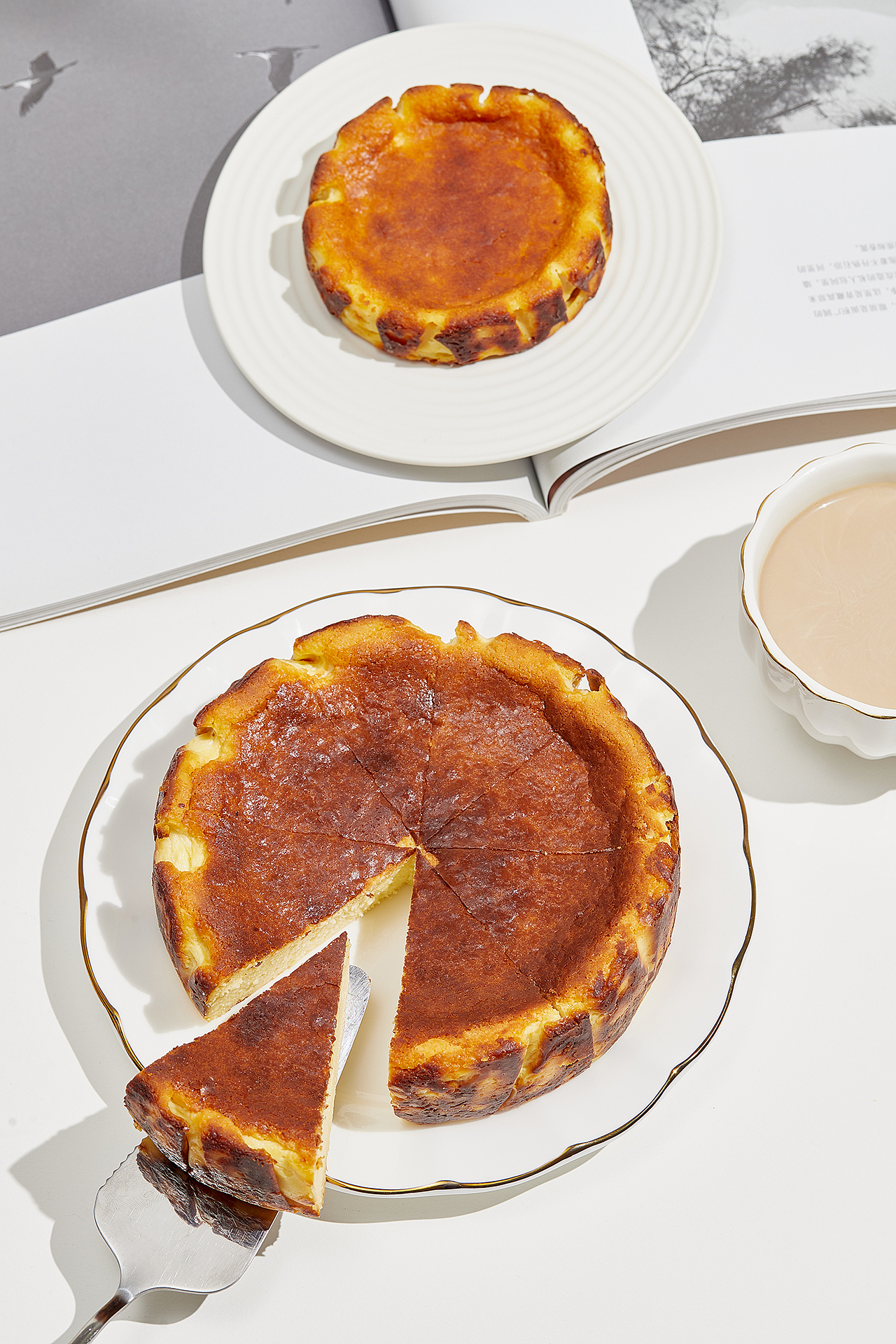 巴士克奶酪蛋糕（图ZMzQ2NDM3MDEy） - 产品摄影 - 站酷设计师西山食纪原创素材 - 站酷ZCOOL