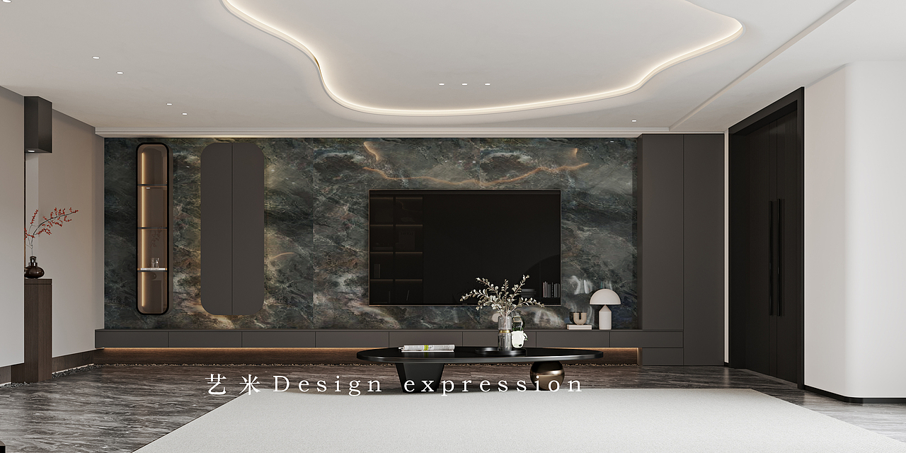 轻奢别墅-艺米效果图（图ZMzM4NjY0NTUy） - 家装设计 - 站酷设计师艺米空间视觉表现原创素材 - 站酷ZCOOL