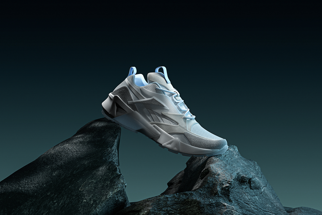 REEBOK SPORTS SHOES/锐步运动鞋产品渲染