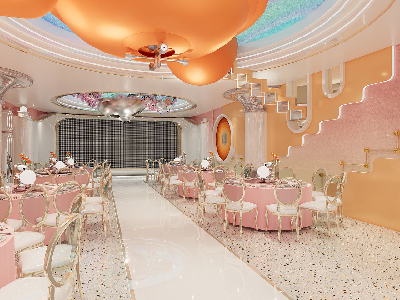 罗曼里 | 仪式感满满的儿童派对房（图ZMzQ4Nzk4OTQ0） - 商业空间设计 - 站酷设计师SURP_DESIGN原创素材 - 站酷ZCOOL