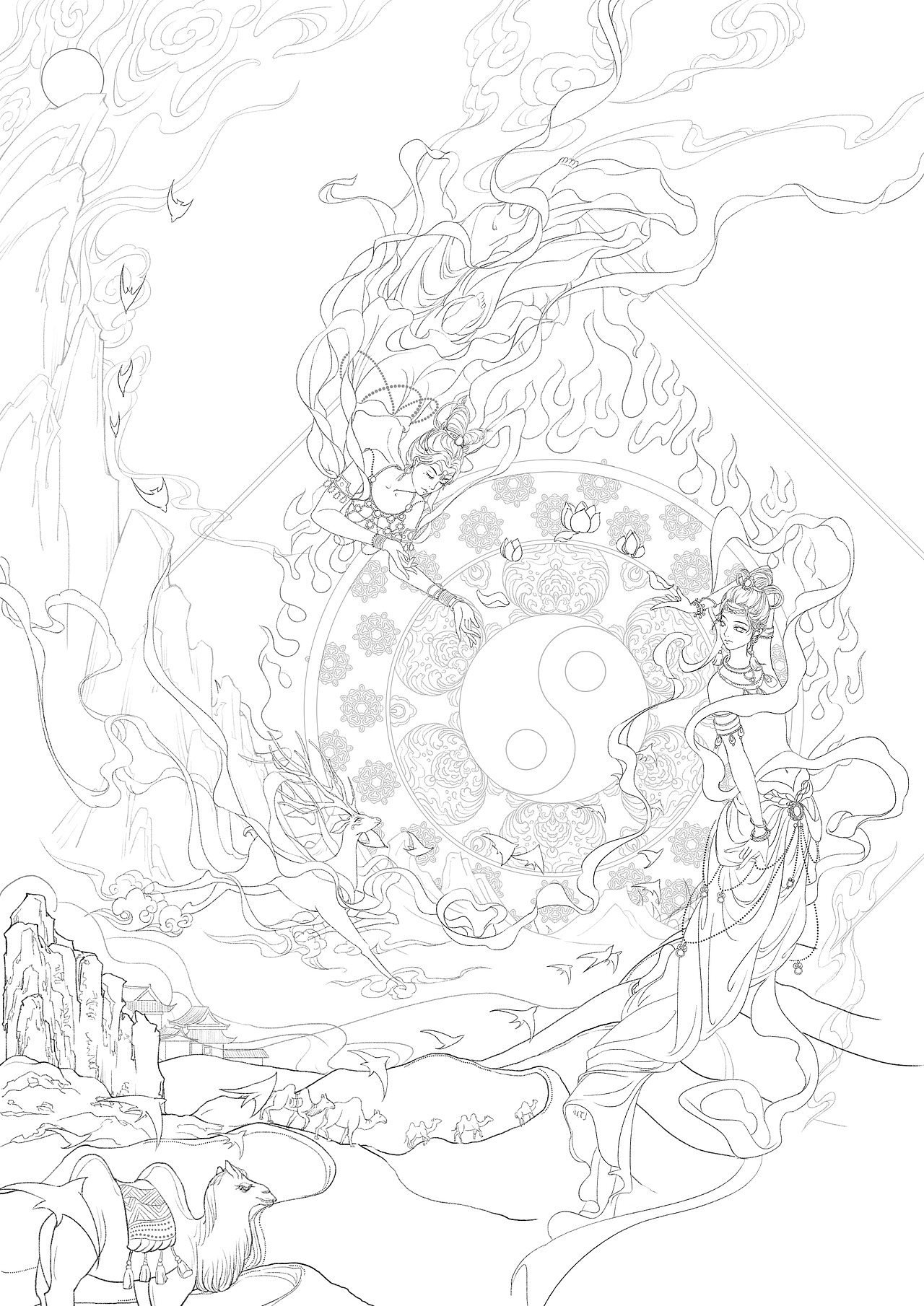 敦煌 -飞天(一梦敦煌)