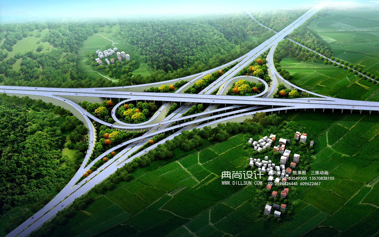 互通立交效果图1