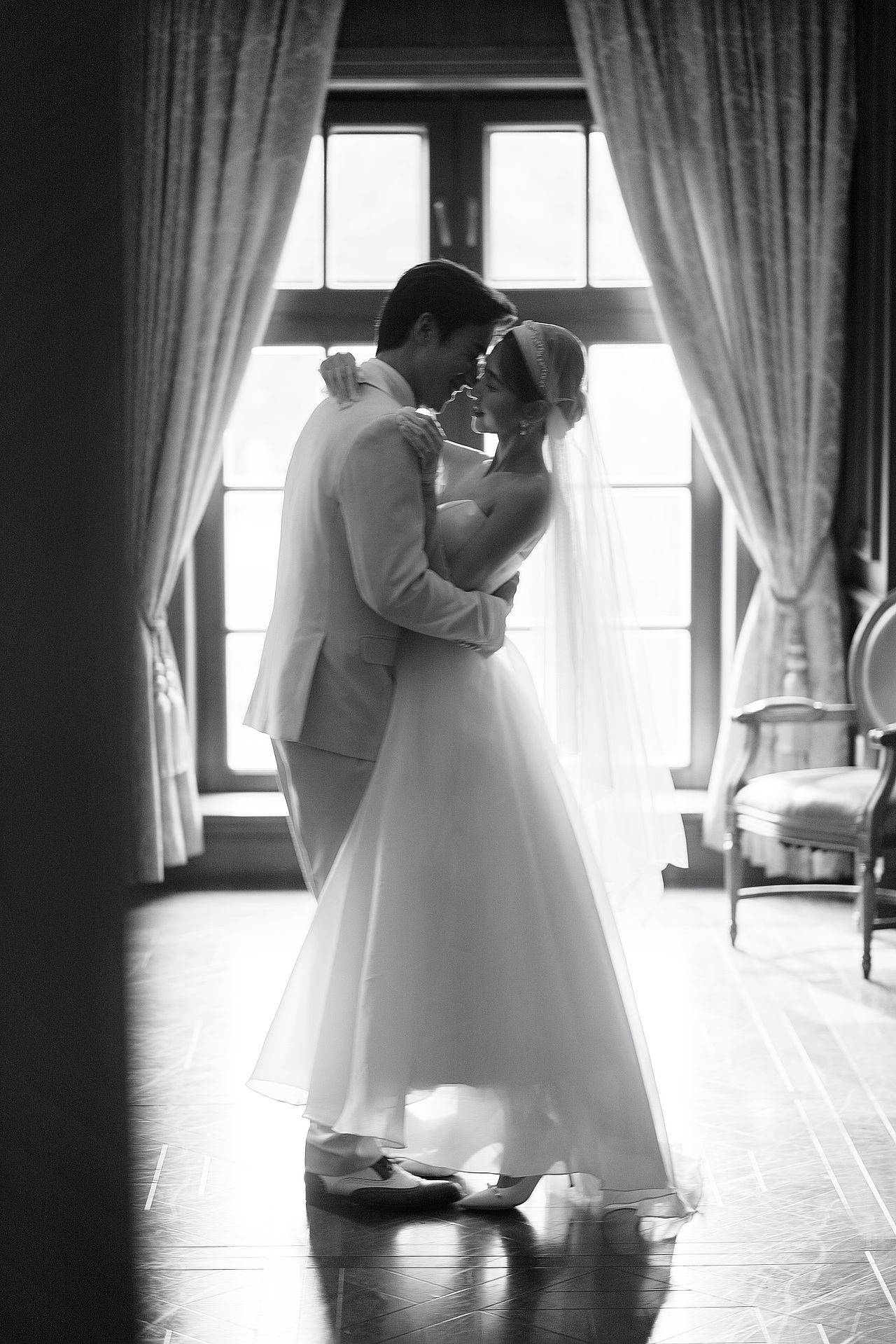 <我会永远爱你>室内法式浪漫婚纱照