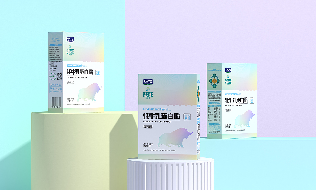 华羚×后潮|牦牛乳蛋白粉奶粉包装设计