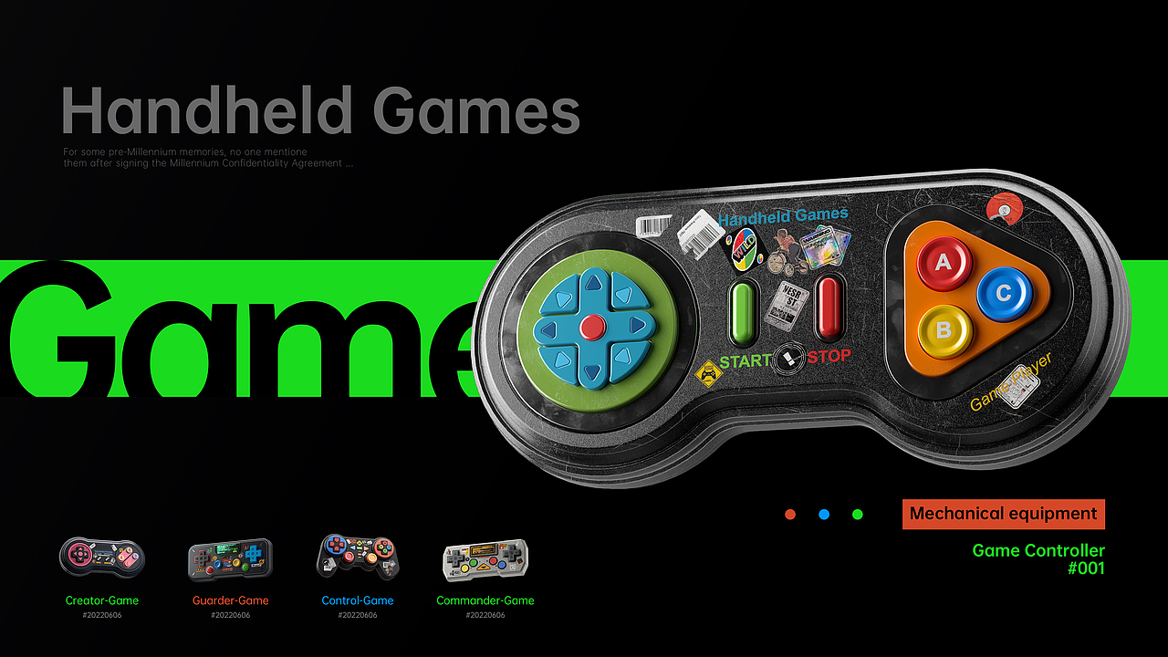 Retro Game Equipment(復古機械)(图ZMzA0NjIwNjc2) - 其他三维 - 站酷设计师三六八复机原创素材 - 站酷ZCOOL