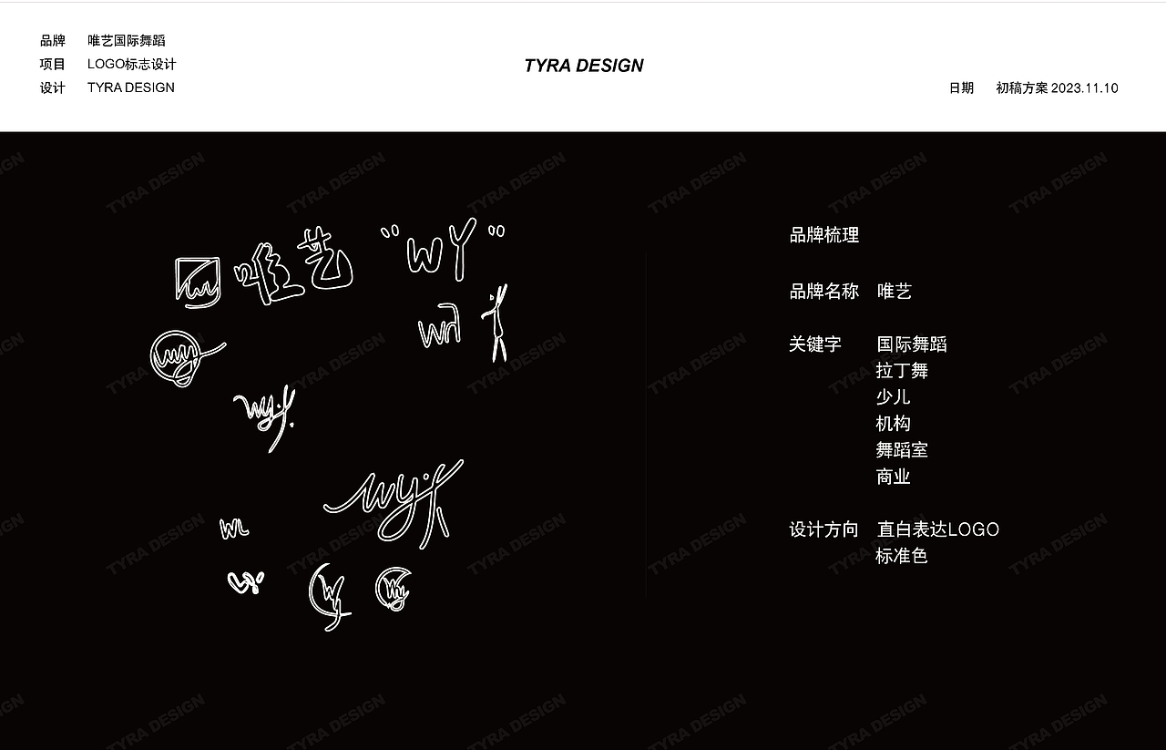 LOGO设计 - 唯艺国际舞蹈（图ZMzU5MTA1MzQw） - Logo - 站酷设计师TYRA729原创素材 - 站酷ZCOOL