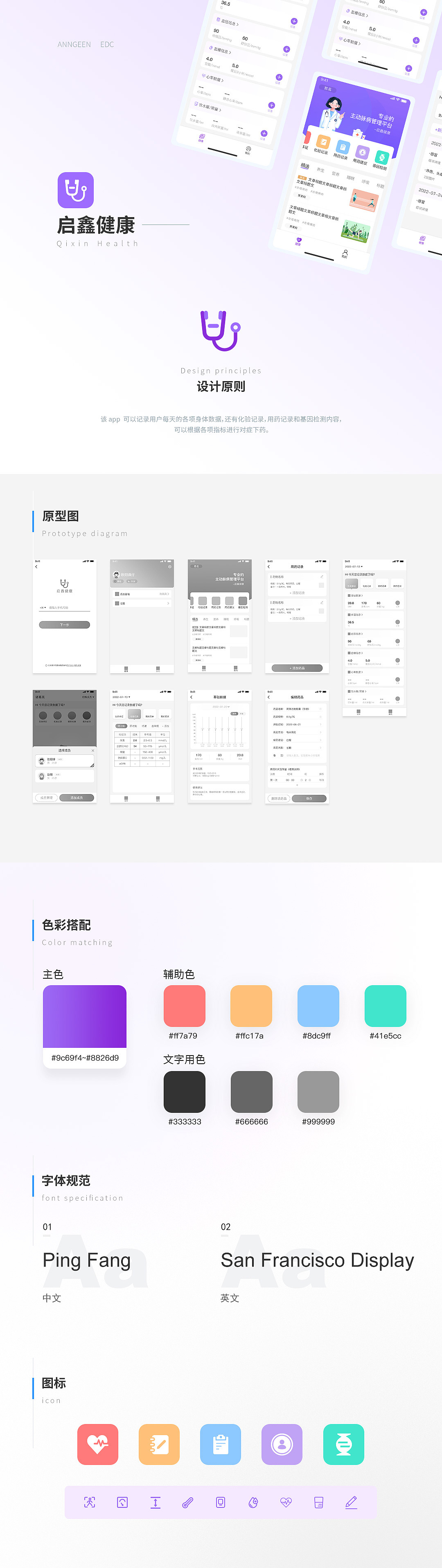 启鑫健康EDC（图ZMzY0NjUzNDg0） - APP界面 - 站酷设计师羽岑原创素材 - 站酷ZCOOL