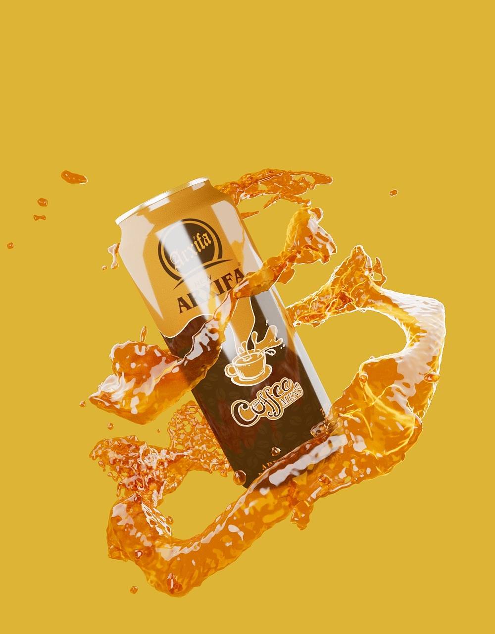 饮料建模渲染学习作品