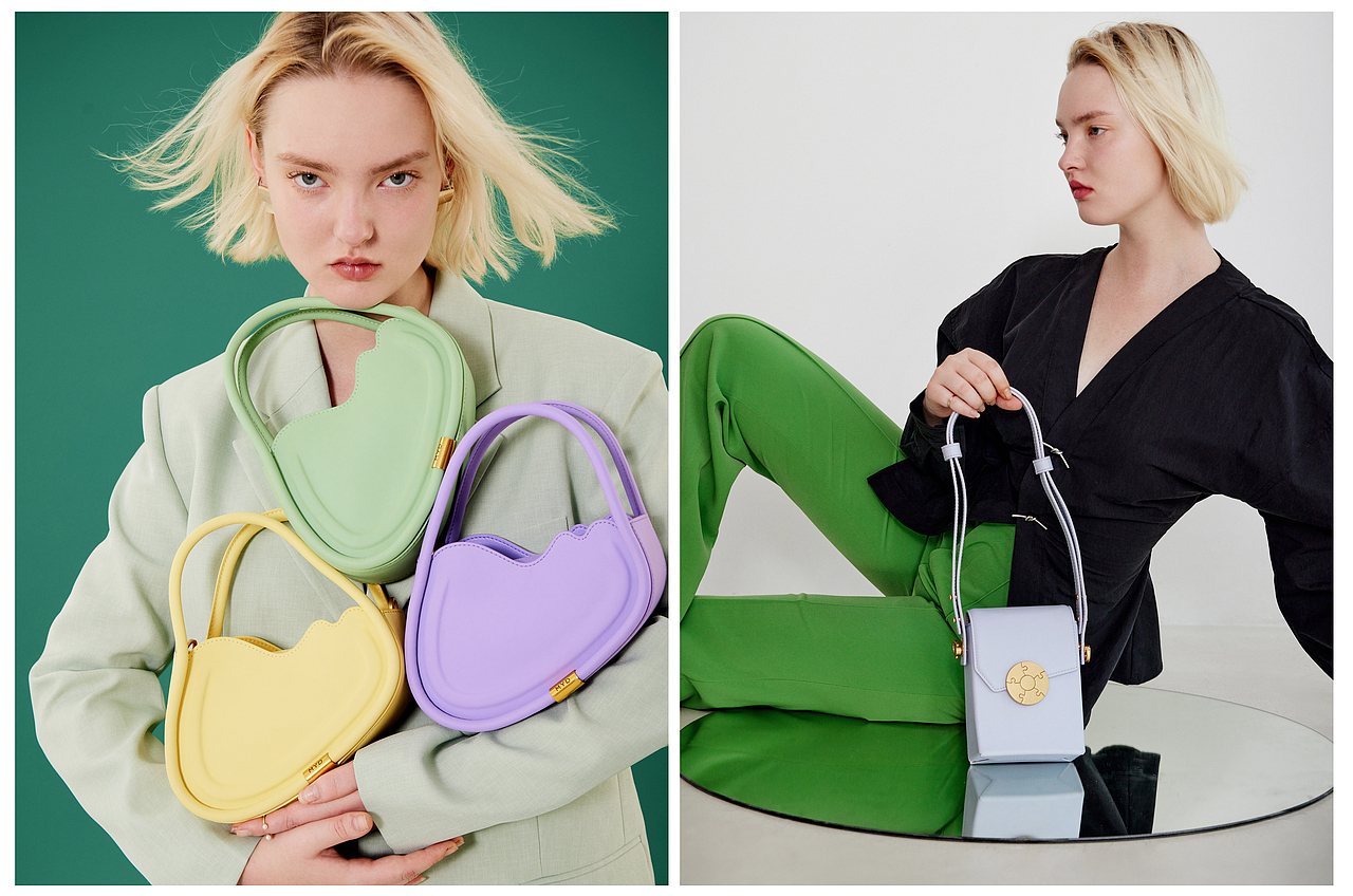 女包品牌拍摄,酷酷的模特