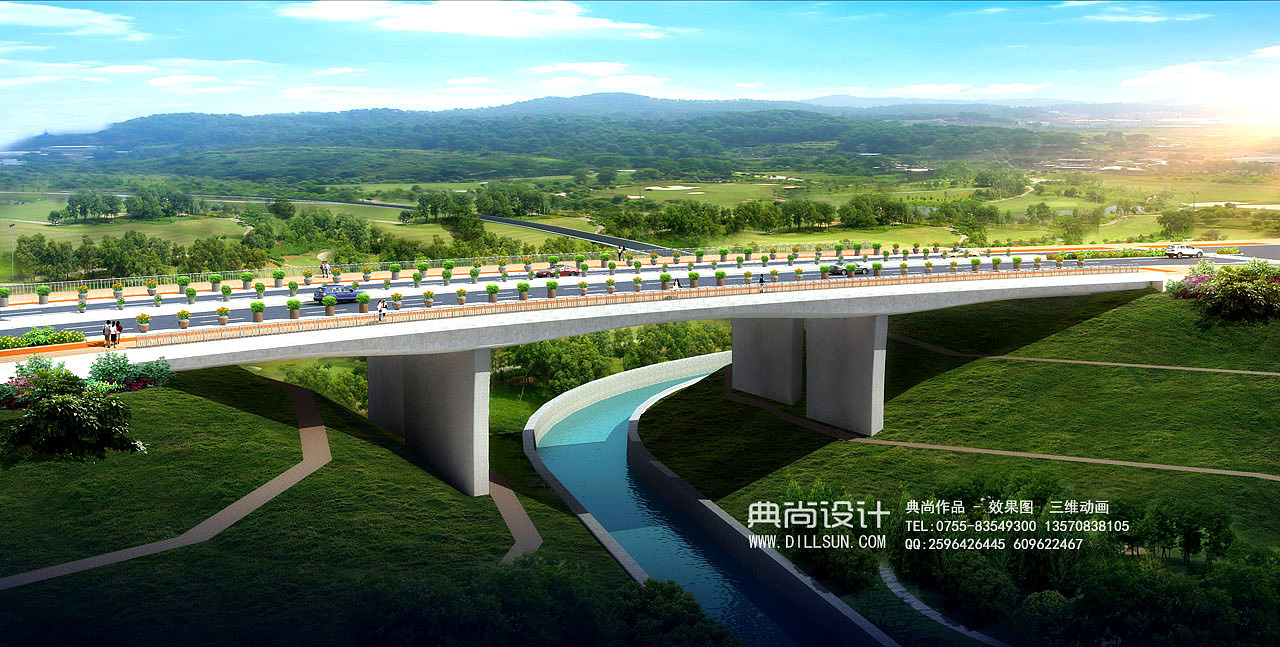 桥梁设计效果图