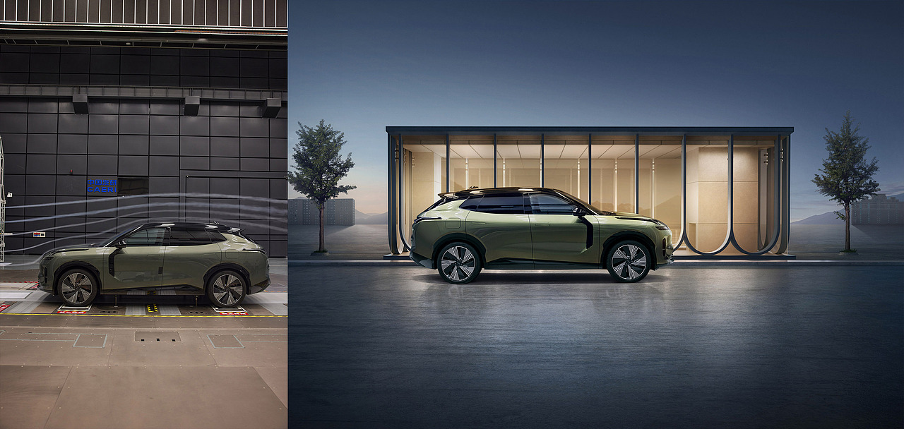 汽车修图前后对比