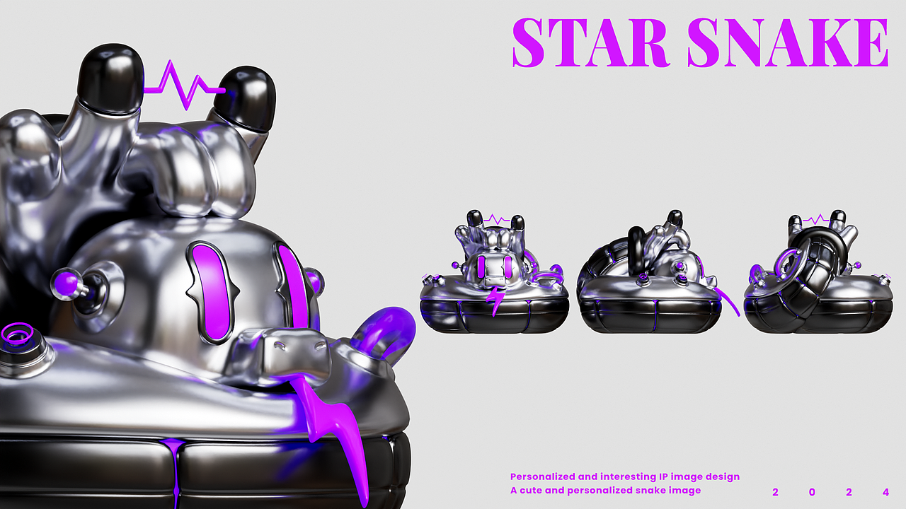 星蛇行-STAR SNAKE潮流IP形象设计（图ZMzY2MTI0Mzcy） - 人物/生物 - 站酷设计师徐坦斯原创素材 - 站酷ZCOOL