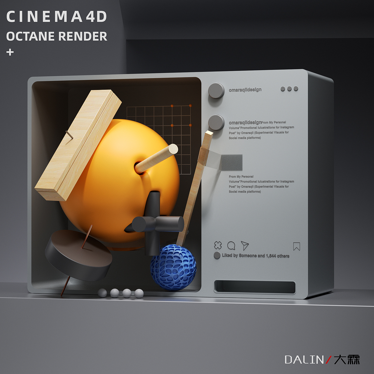CINEMA4D 渲染（图ZMzEzNDM1MTE2） - 场景 - 站酷设计师大霖子爱哎原创素材 - 站酷ZCOOL