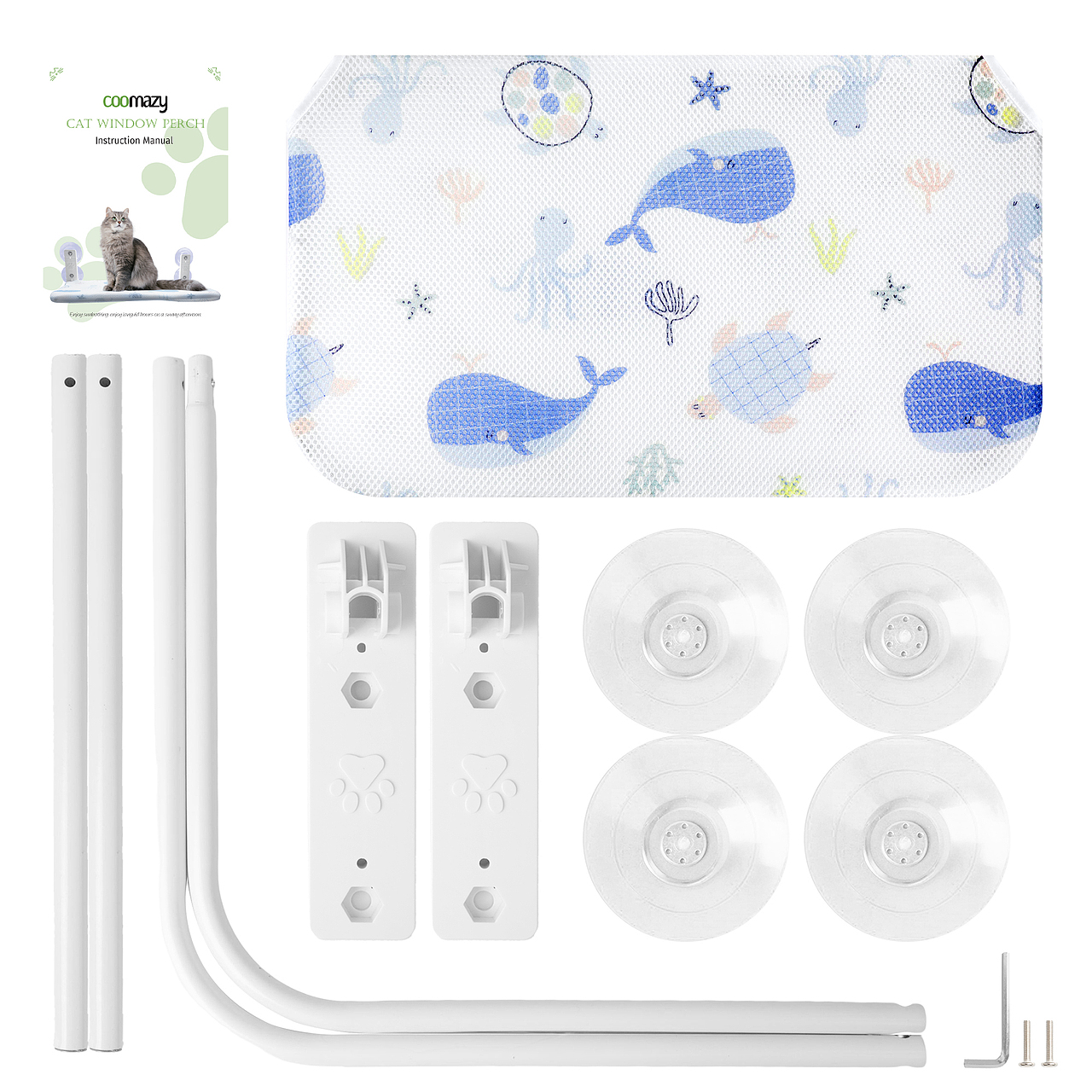 亚马逊 宠物 猫床 猫床架 窗边猫床 猫