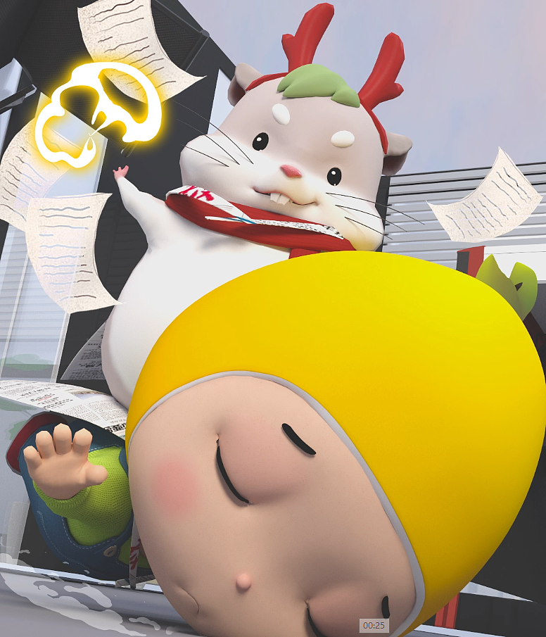 柚来乐三维角色动画IP形象设计