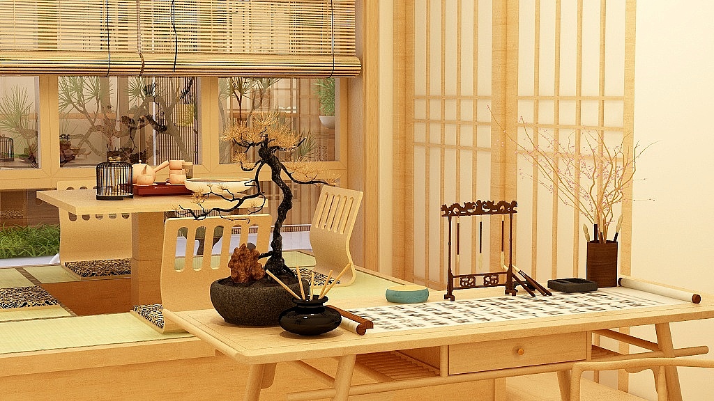 室内设计 · 北京四合院茶室【草木间】