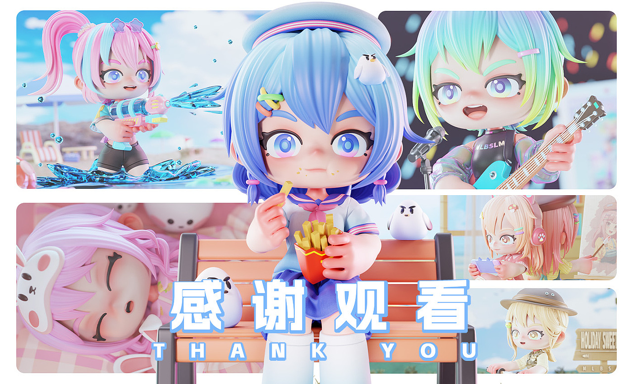 【原创IP】假日甜心（图ZMzM5NjkxNTY0） - 人物/生物 - 站酷设计师猫狸不是狸猫原创素材 - 站酷ZCOOL