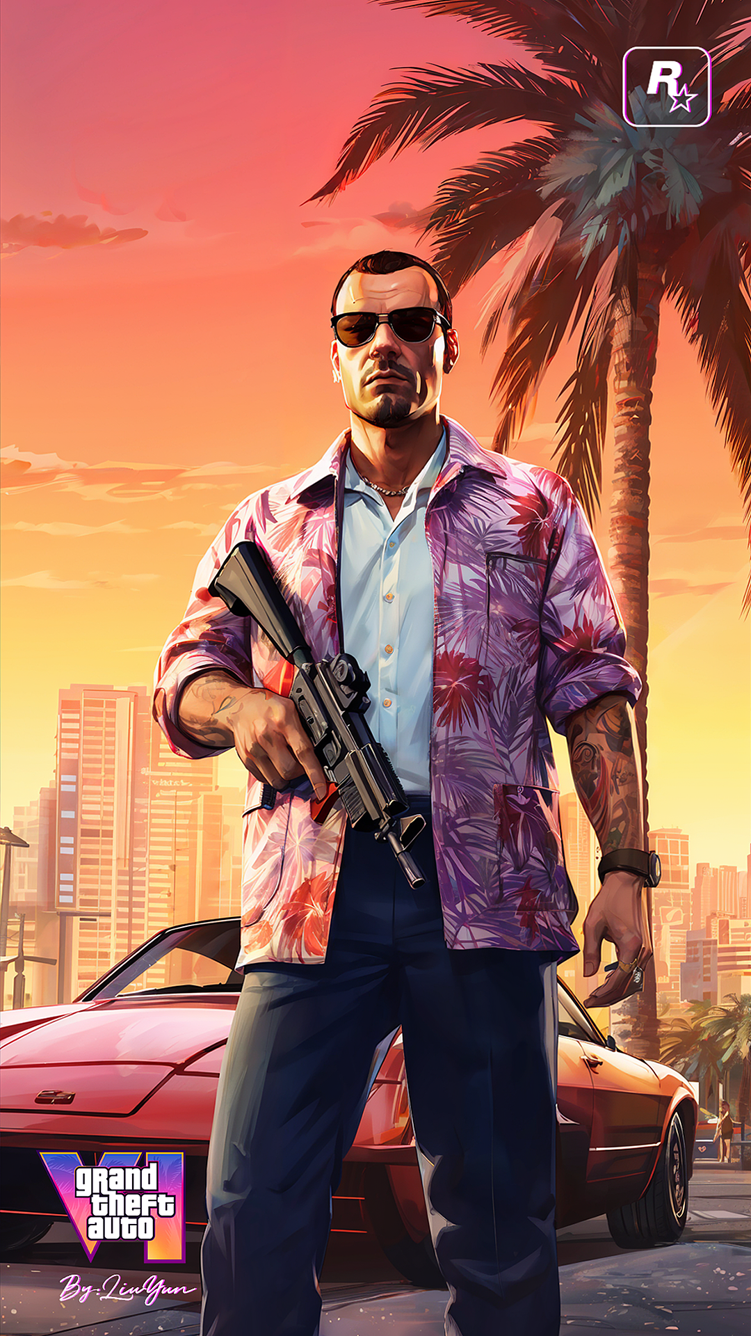 我花了3天,用AI制作了一套GTA6壁纸!(图ZMzU3MDIwOTU2) - AI作品 - 站酷设计师黄彬AIGC原创素材 - 站酷ZCOOL