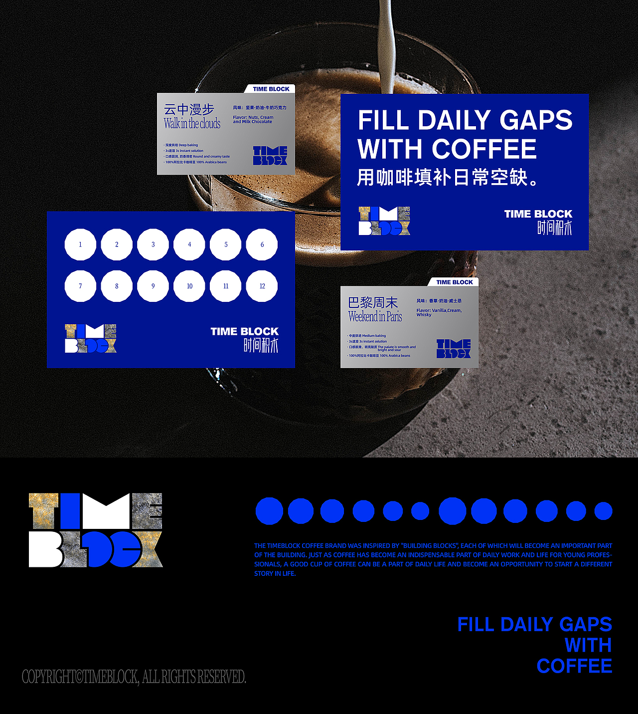 整点彩蛋X时间积木咖啡TimeBlock品牌视觉设计