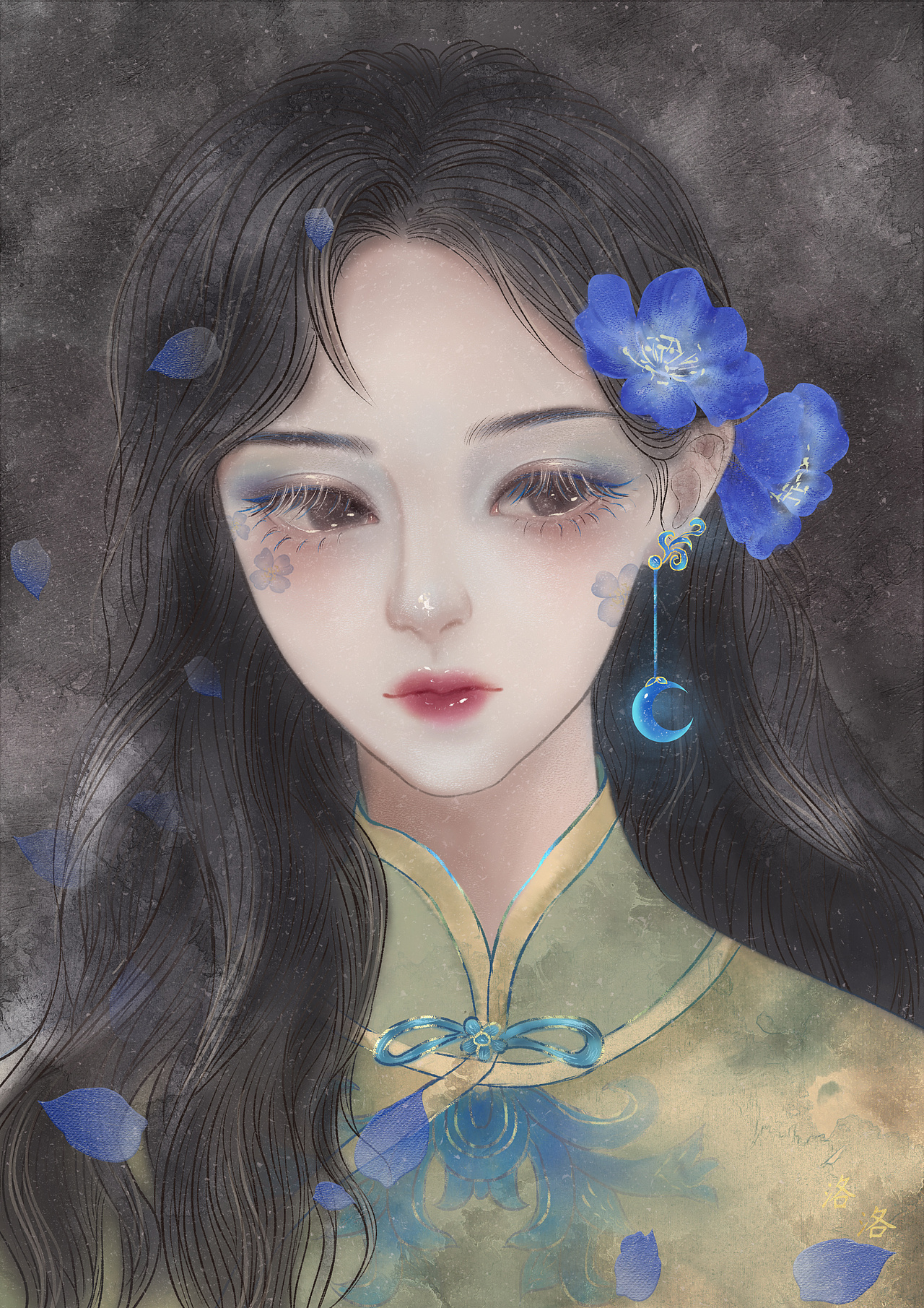 人物頭像（圖ZMzE5NDQzNzk2） - 創(chuàng)作習作 - 站酷設計師畫畫的洛洛L原創(chuàng)素材 - 站酷ZCOOL