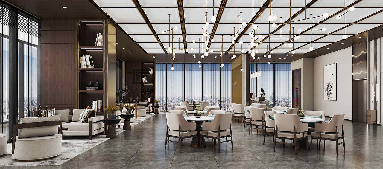 新中式丨售楼中心,典雅东方,借古开今