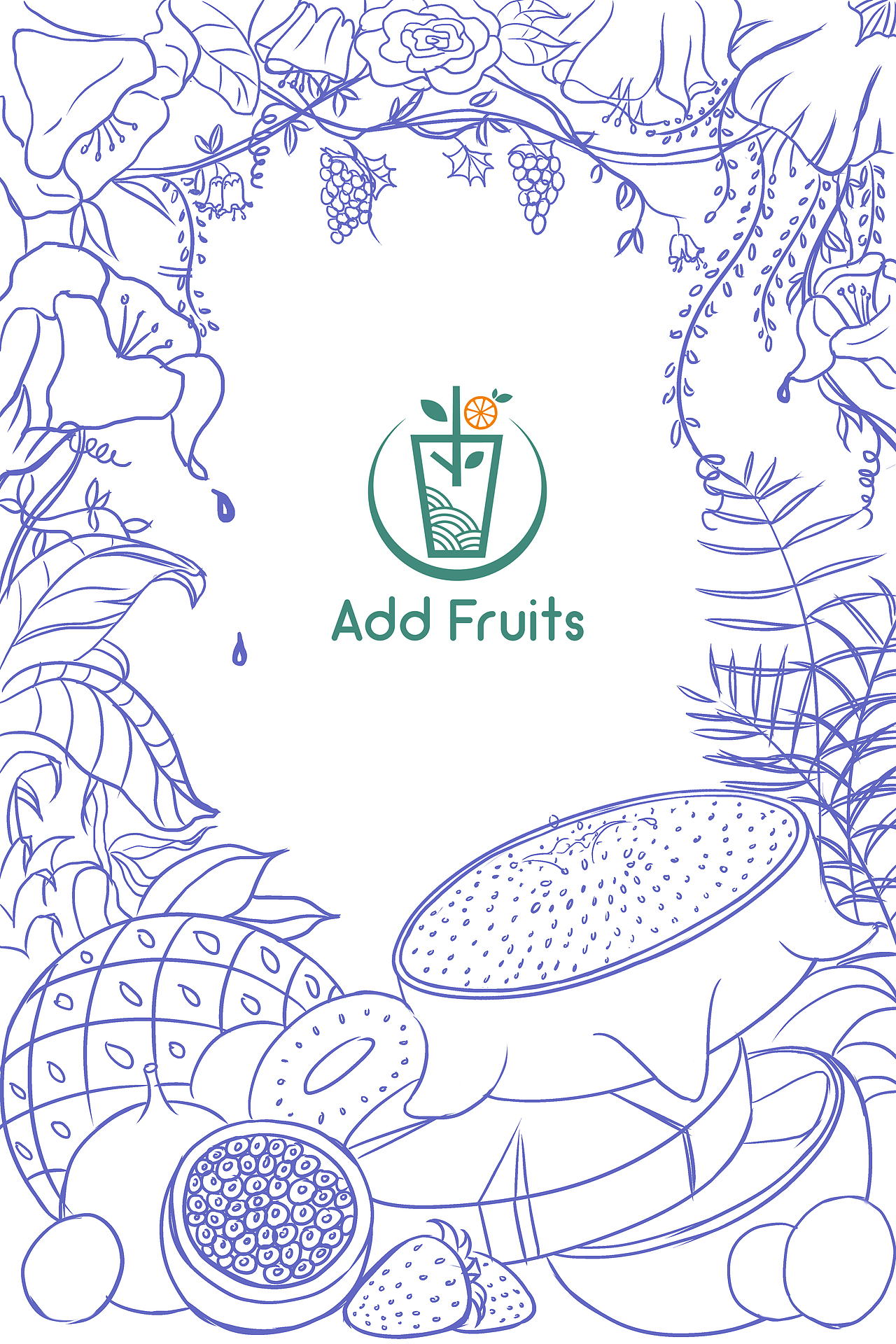 花茶插画包装设计