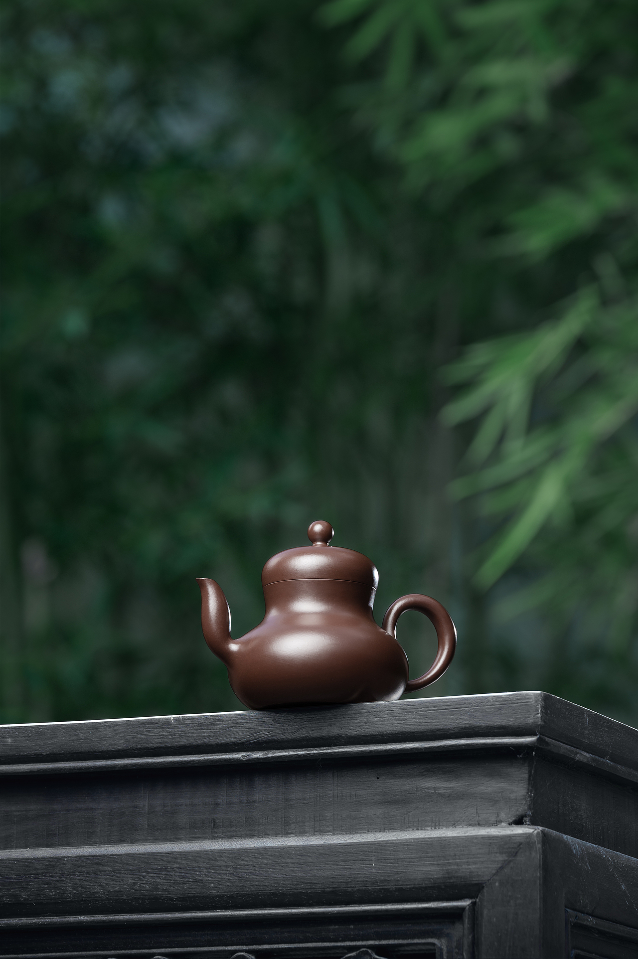 茶器拍摄 黑金刚思亭壶 潮州手拉壶 紫砂壶