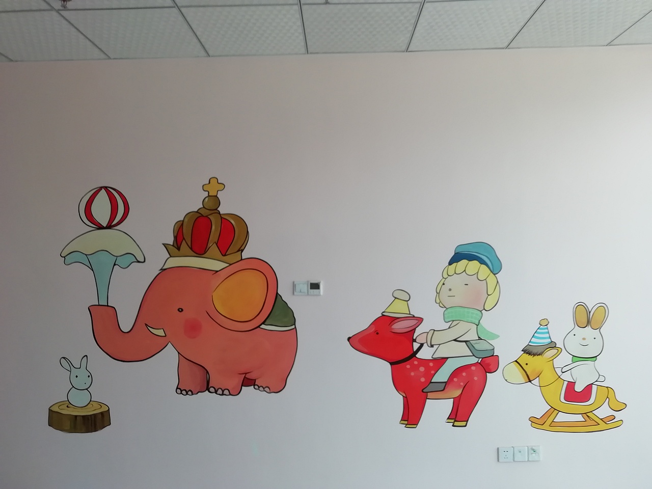 卡通墙绘 拥抱温馨，（图ZMzA1NjQ1NzE2） - 儿童插画 - 站酷设计师j251625099原创素材 - 站酷ZCOOL