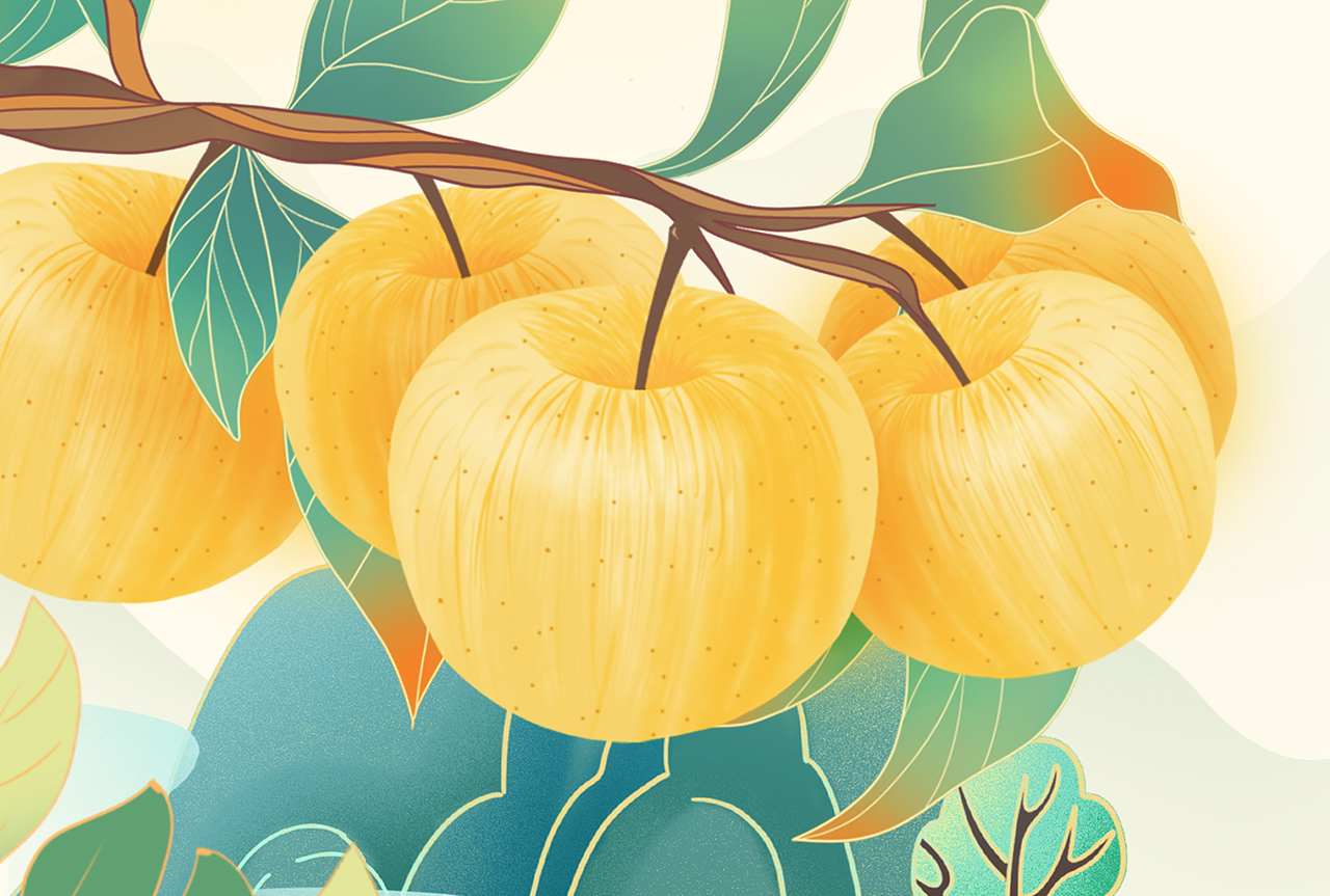 啵啵果园维纳斯黄金苹果插画包装设计水果插画包装设计（图ZMzA4NTY3MDY0） - 包装 - 站酷设计师村花二毛啊原创素材 - 站酷ZCOOL