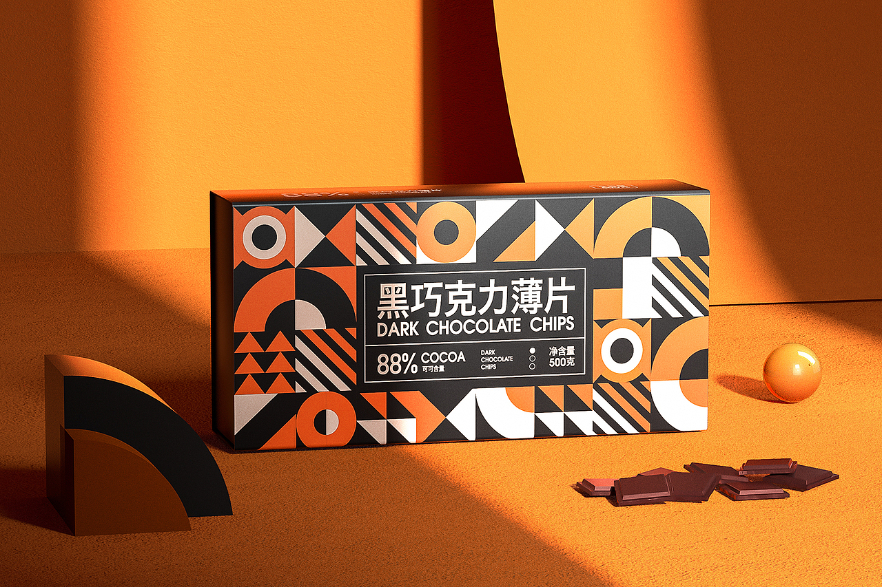巧克力包装设计-渲染