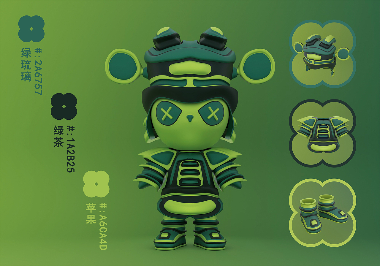 国潮盲盒IP形象设计-墨墨