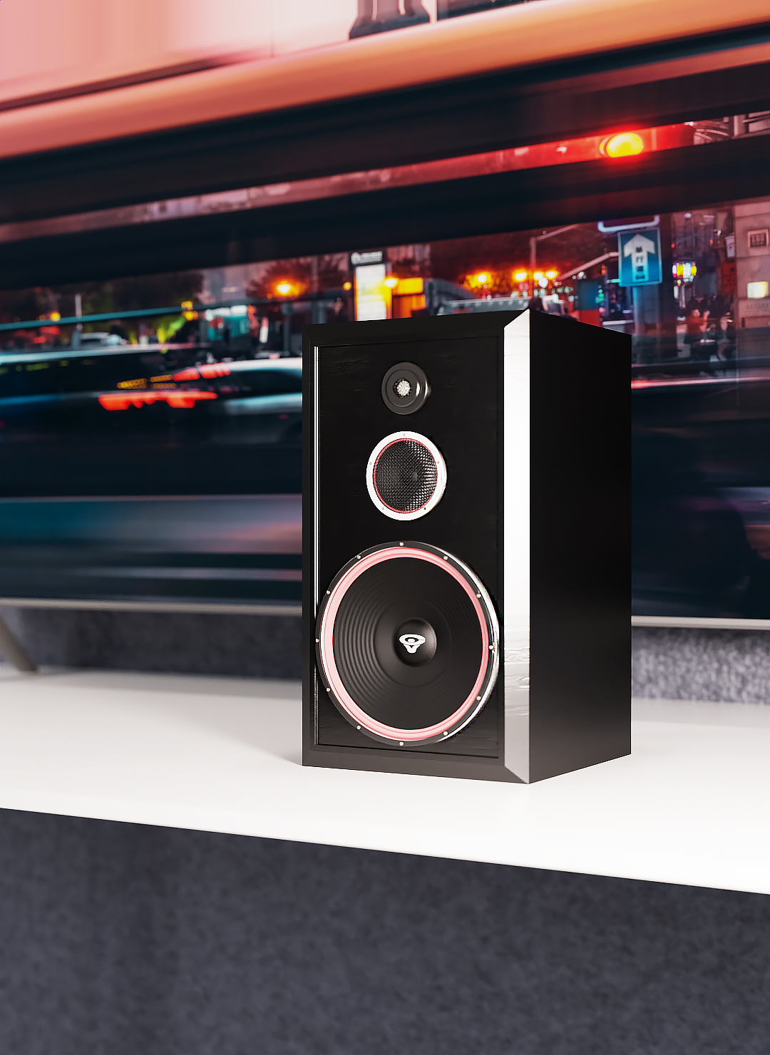 一组音响渲染练习