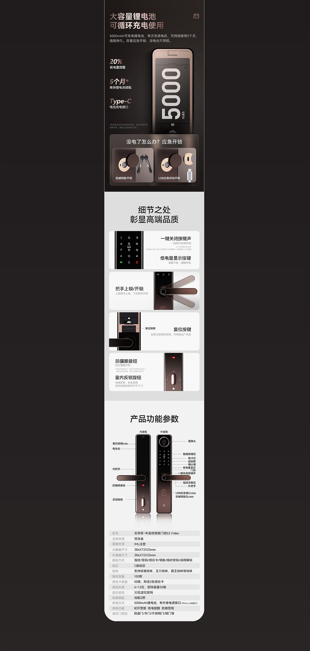 智能锁详情页*1（图ZMzQ0ODA0NjUy） - 宣传物料 - 站酷设计师陳幼原创素材 - 站酷ZCOOL