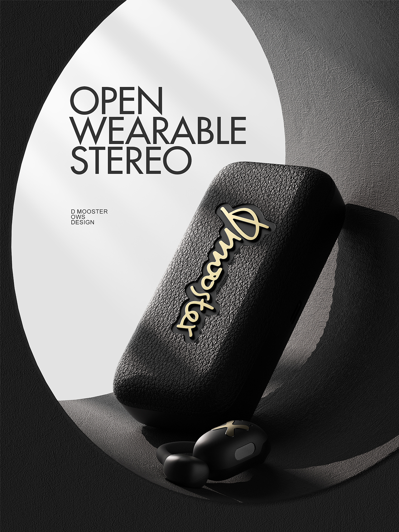 D MOOSTER® | BLACK-BOX 复古开放式蓝牙耳机（图ZMzY5MTMyNjQ0） - 电子产品 - 站酷设计师DMOOSTER原创素材 - 站酷ZCOOL