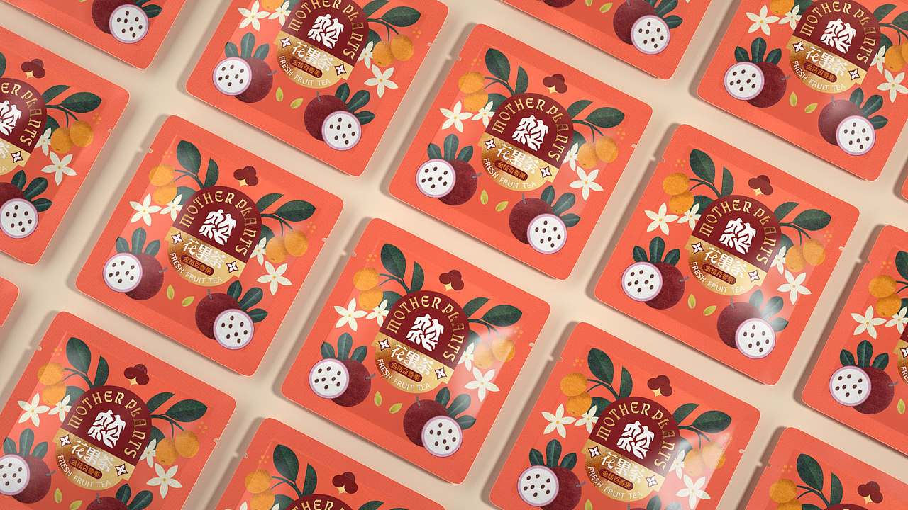 花果茶产品视觉 摄影/3d