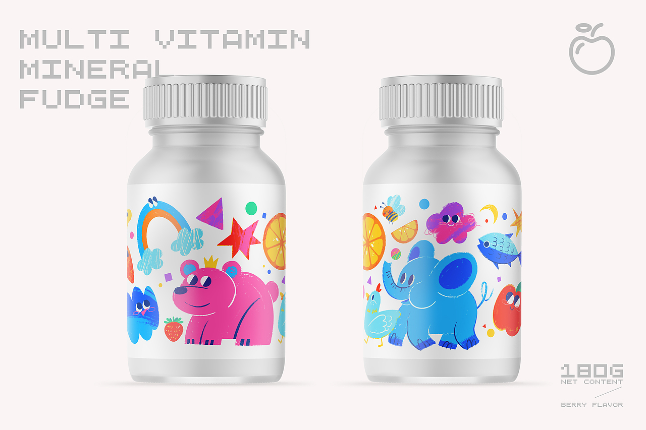 儿童维生素软糖包装