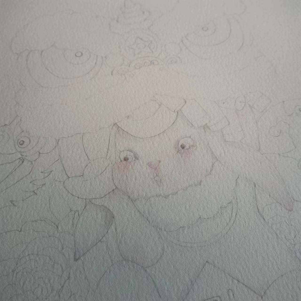 水彩插畫 《兔年舞獅龍》（圖ZMzMxOTIyNjQ4） - 商業(yè)插畫 - 站酷設(shè)計師hbjoan原創(chuàng)素材 - 站酷ZCOOL