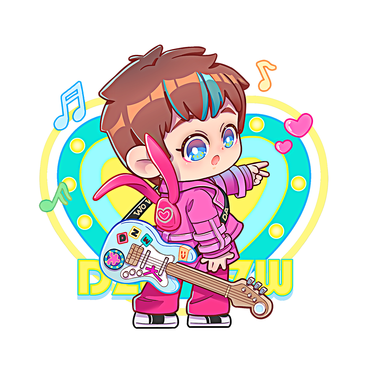 画了些Q版以及周边（图ZMzU3NzQ5OTAw） - 商业插画 - 站酷设计师李响霓虹塔原创素材 - 站酷ZCOOL