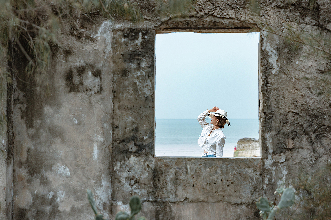 涠洲岛仙人掌相框