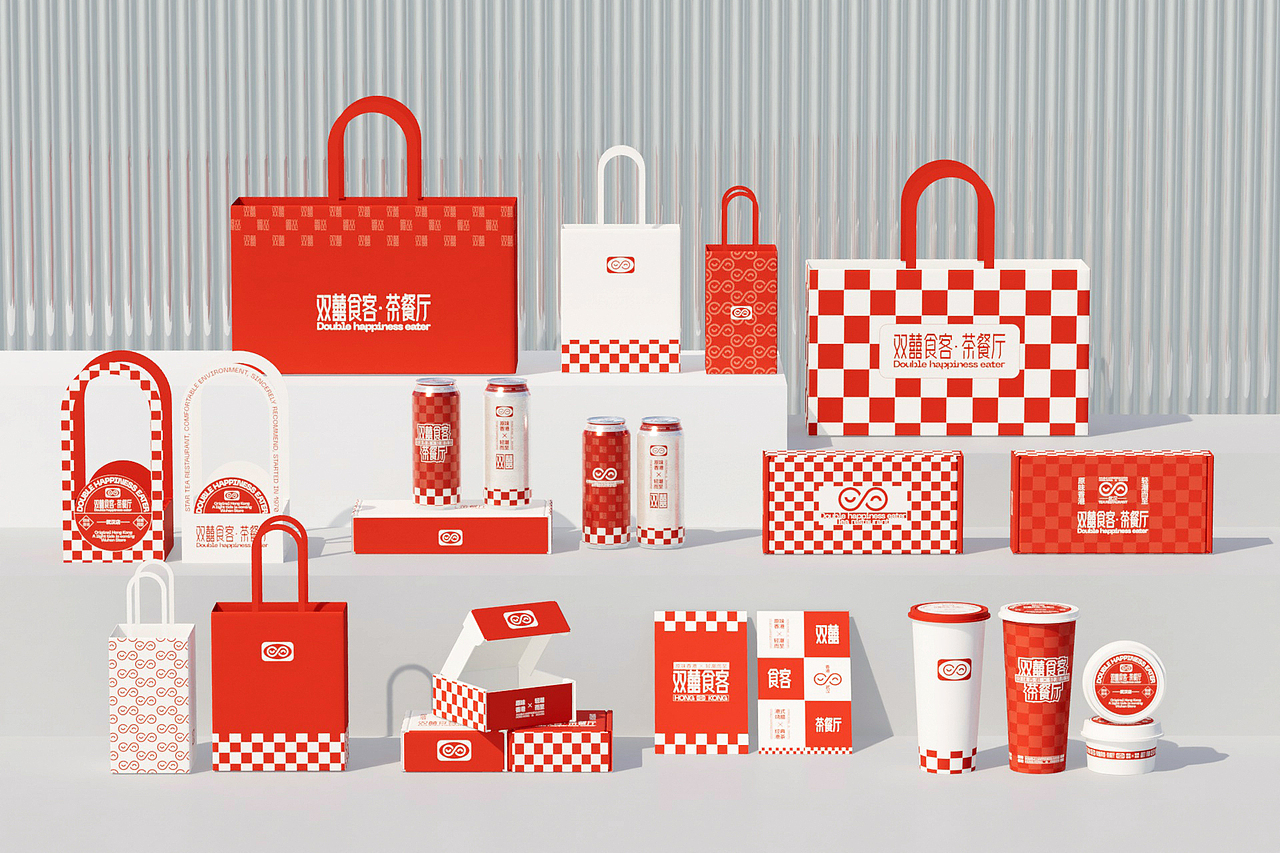 双囍食客 茶餐厅丨餐饮品牌设计（图ZMzY1MDU3OTc2） - 品牌 - 站酷设计师大碗视觉原创素材 - 站酷ZCOOL